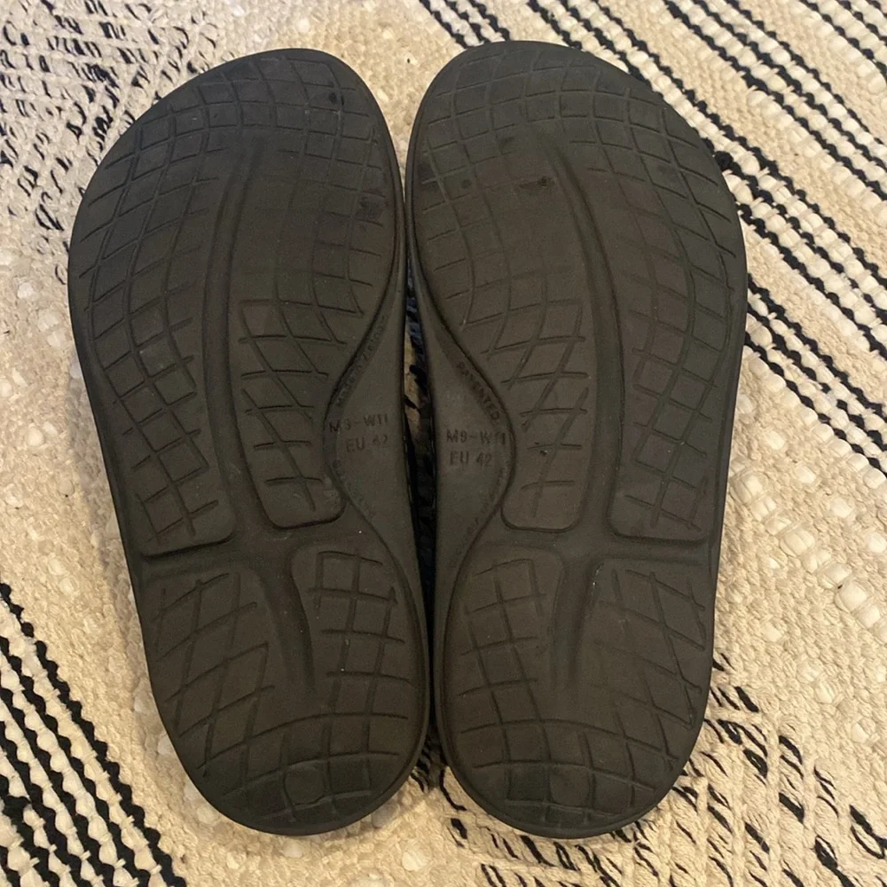 Oofos Ooriginal Recovery Sandals Flip Flops Mens Size 9 Black